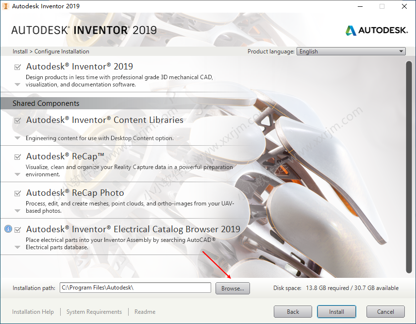 Autodesk Inventor2019简体中文破解版下载地址和安装教程