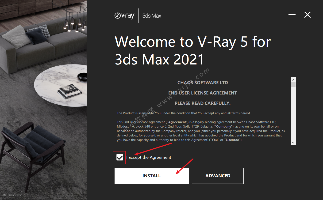 VRay5.0006 正式版 for 3dmax2016-2021安装包+破解补丁+汉化版