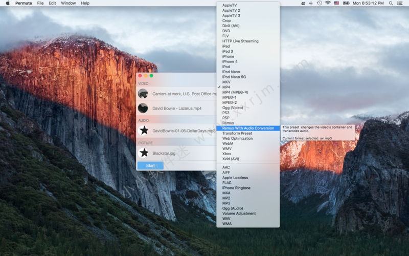 Permute 3.5.16 for Mac-视频音频格式转换工具