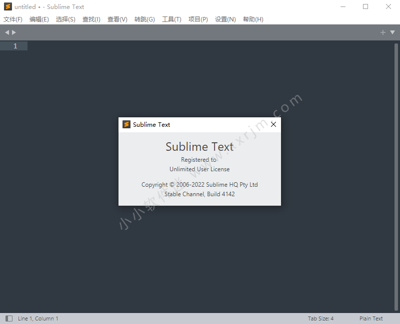 Sublime Text 4.0 Build 4142 绿色版-中文破解版