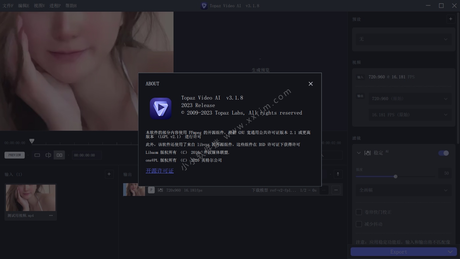 Topaz Video AI 3.1.8 官方中文汉化破解版+117G最全离线模型下载插图1