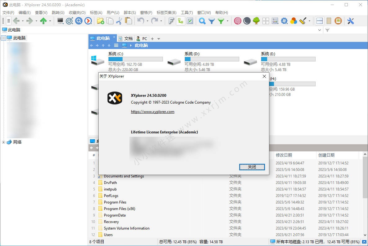 XYplorer 24.50.0200中文破解版-windows资源管理器工具
