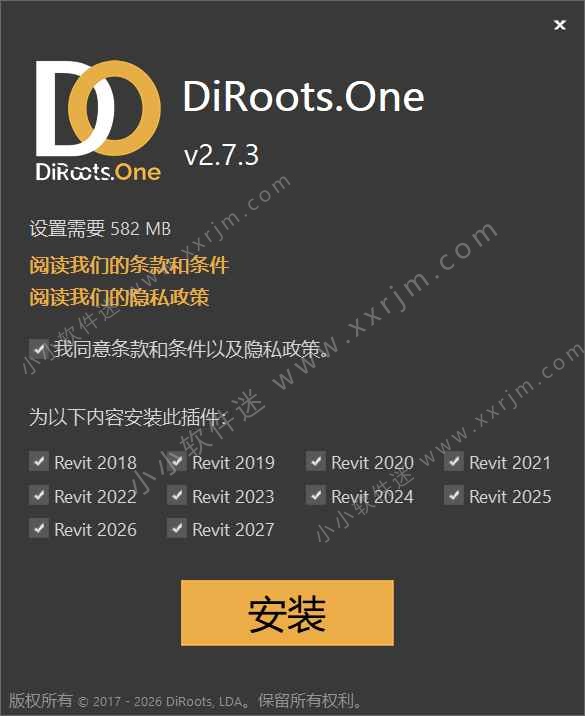 DiRoots One v2.7.3 中文版For Revit 2027-Revit 插件管理参数信息和自动制图